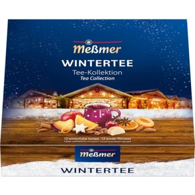 Abbildung von Meßmer Wintertee Collection Box 12 der beliebtesten Teesorten in 180 Teebeuteln das perfekte Tee Geschenk Früchtetee, Rooibostee, Kräutertee