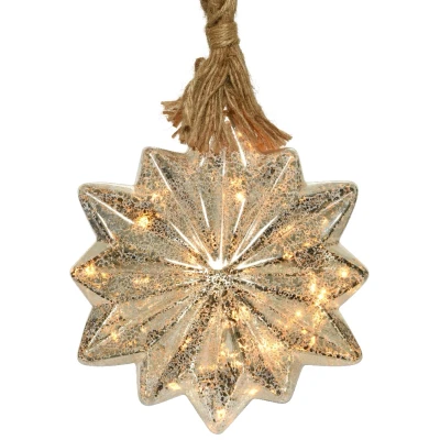 Abbildung von Micro LED Stern BO d19h25c silber/klassisch warm Weihnachtsbeleuchtung Lumineo