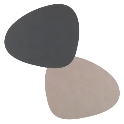 Abbildung von LIND DNA DOUBLE NUPO Tischset Curve anthrazit/light grey