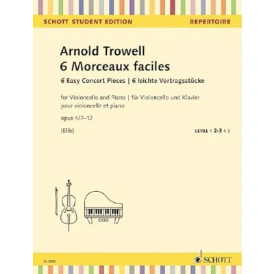 Abbildung von 6 leichte Vortragsstücke: Easy Concert Pieces. op. 4/7 12. Violoncello und Klavier. (Schott Student Edition Repertoire)