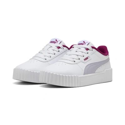 Abbildung von Puma Carina 3.0 Sneakers Kinder Schuhe Mit Plain White/Lilac Crush Größe: 28