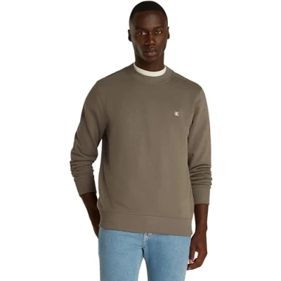 Abbildung von Calvin Klein Jeans Embro Badge CREW NECK Sweatshirt, Herren, Größe: XXL, Brown