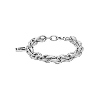 Abbildung von Diesel Herren Gliederarmband Achat schwarz, DX1514040