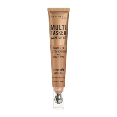 Abbildung von Rimmel Multi Tasker Wake Me Up Foundation and Concealer 20ml (Various Shades) 065 Rose Honey