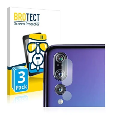 Abbildung von BROTECT Schutzglas für Huawei P20 Pro (NUR Kameraschutz) (3 Stück) Schutzfolie Panzer Folie Glas [Extrem Kratzfest 9H, Anti Fingerprint,