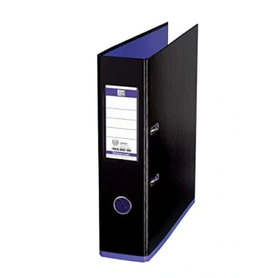 Abbildung von Oxford Ordner A4, myColour, 8 cm breit, zweifarbig in schwarz und violett, 1 Stück