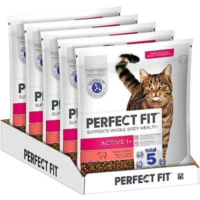 Abbildung von Rindfleisch Trockenfutter für ausgewachsene Katzen 1,4g Beutel Mars