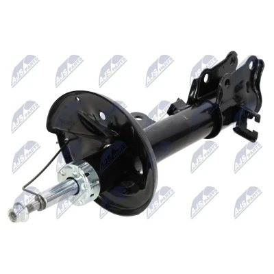 Abbildung von NTY A HY 518 Stoßdämpfer Hinterachse links Gasdruck Zweirohr Federbein oben Stift, unten Schelle HYUNDAI: Coupe II (GK) 2.0, 2.7 V6, 2.0 GLS