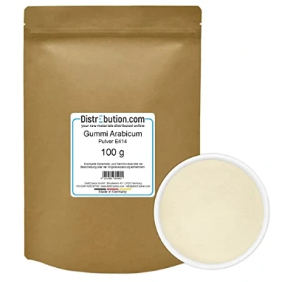 Abbildung von Gummi Arabicum 100g Pulver E 414 Gum arabic