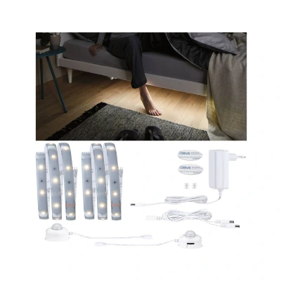 Abbildung von Paulmann LED Streifen MaxLED 250 Comfort Set für Doppelbett 1m 2700K 2x4W 24VA Silber, 2 flammig