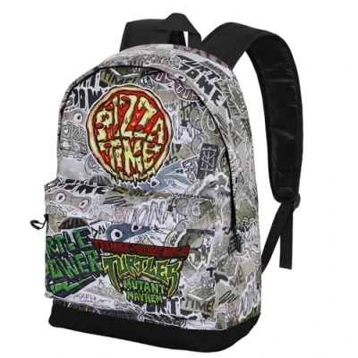 Abbildung von Ninja Turtles Pizza Time FAN HS Rucksack 2.0, Mehrfarbig, 30 x 41 cm, Kapazität 22 L