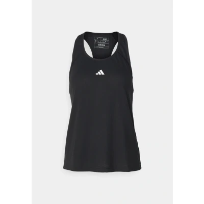 Abbildung von adidas Damen Train Essentials Minimal Branding Racerback Tank Top Tanktop, Black, L