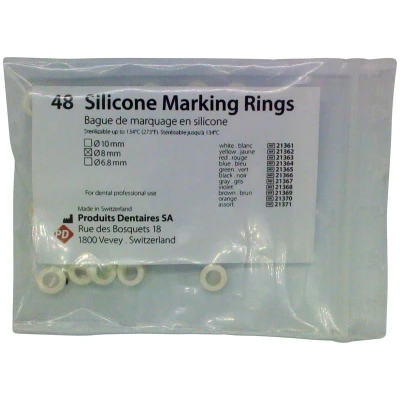 Abbildung von PD Silikone Ringe weiß 8mm 48
