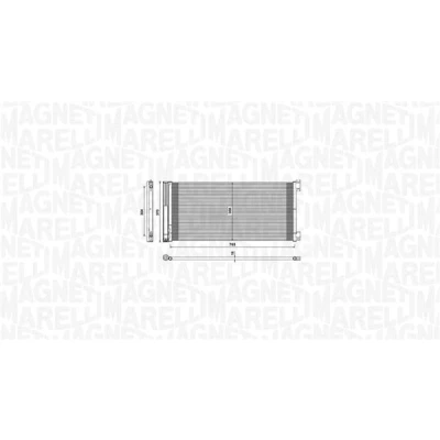 Abbildung von MAGNETI MARELLI 350203808000 Klimakondensator mit Trockner 765x358x16 358 765 16 RENAULT: Trafic 3 Kastenwagen, Bus, OPEL: Vivaro B Combi