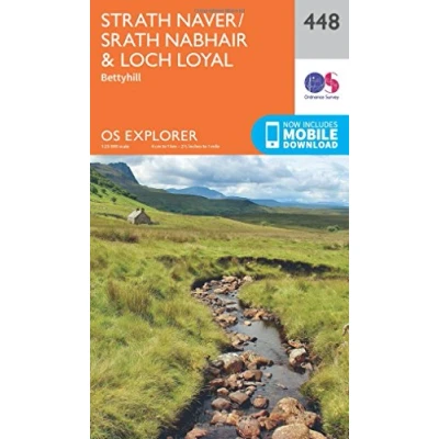 Abbildung von Strath Naver / Nabhair and Loch Loyal (OS Explorer Map, Band 448)