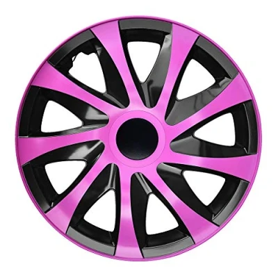 Abbildung von NRM KO244 Radzierblende Draco CS, Schwarz/Rosa, 16 Zoll, 4er Set
