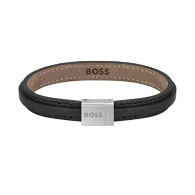 Abbildung von BOSS Jewelry Lederarmband für Herren Kollektion GROVER Braun 1580329S