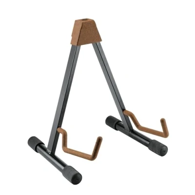 Abbildung von K&amp;M 17541 A Gitarrenständer Kork 22 bis 35 cm Breite niedriger Ständer für akustische Gitarren