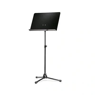 Abbildung von K&amp;M 118/1 Orchesternotenpult Schwarz Ausziehbarer Notenständer 68 121 cm klappbare Aluminium Platte