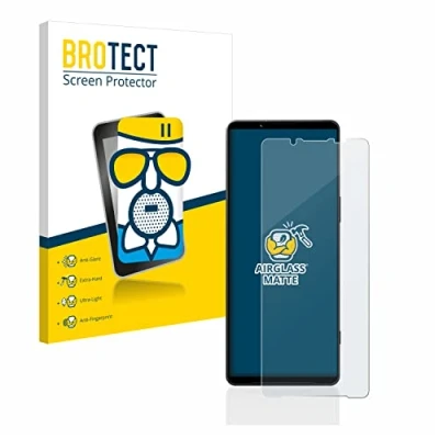 Abbildung von BROTECT Entspiegelungs Schutzglas für Sony Xperia 1 V Schutz Folie Panzerfolie Glas Matt [Extrem Kratzfest 9H, Anti Reflex, Fingerprint]