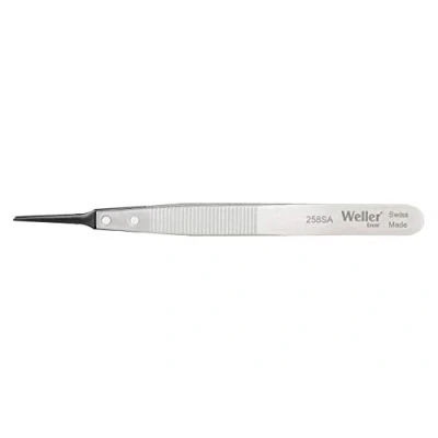 Abbildung von Weller EREM 258SA Präzisionspinzette mit Kunststoffspitzen und Ergonomisch Geformte Griffe Bieten Höchsten Komfort, 120 mm