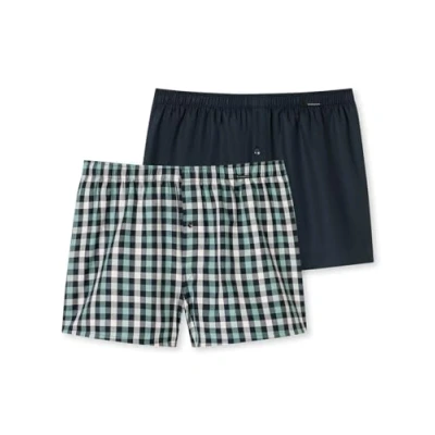 Abbildung von Schiesser Herren 2 Pack Boxershorts Baumwolle Web Multipack Webboxer, Sortiert 15_180202, 10