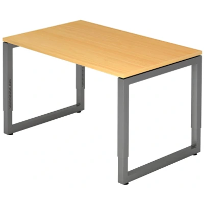 Abbildung von HAMMERBACHER höhenverstellbarer Schreibtisch VRS12/6/G buche