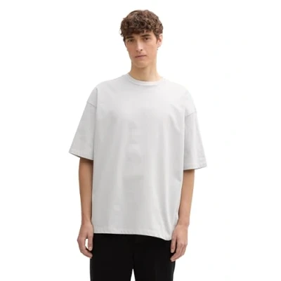 Abbildung von TOM Tailor Denim Oversized Tshirt basic, Herren, Größe: Large, Chalk grey