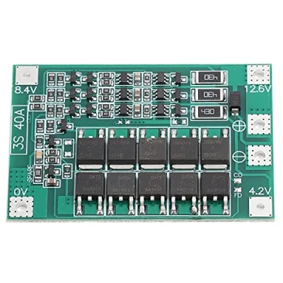 Abbildung von FTVOGUE Batterie Schutzplatine 3S 12V 40A Lithium Ladegerät Platine mit Gleichgewichtsaufladung