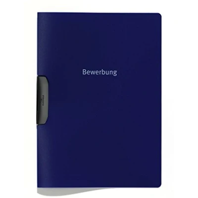 Abbildung von Durable Bewerbungsmappe Duraswing Job, bis 30 Blatt A4, dunkelblau, 5er Packung, 228907