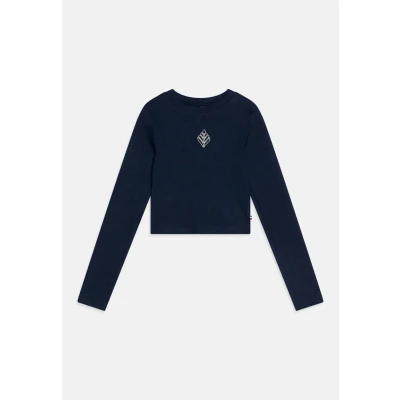 Abbildung von Vingino Basic CROP Longsleeve Langarmshirt für Kinder, Größe: 92, Dark blue
