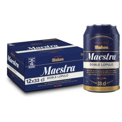 Abbildung von Bier Mahou Maestra Doppelhopfen 12x33cl (Pack 12 Dosen)