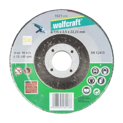 Abbildung von wolfcraft 1621300 1 Sparpaket Trennscheiben Stein ø 115 x 2.5 22.2 mm