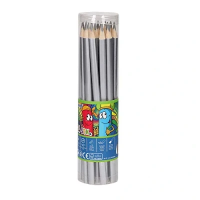 Abbildung von TTS,405006,Buntstifte AA8mit DreikantprofilPremiumqualität, Silber, 24Stk