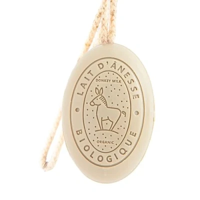 Abbildung von Label Provence Savon de Marseille Französische Seife am Seil aus frischer Bio Eselsmilch Olivenöl Duft 175 g