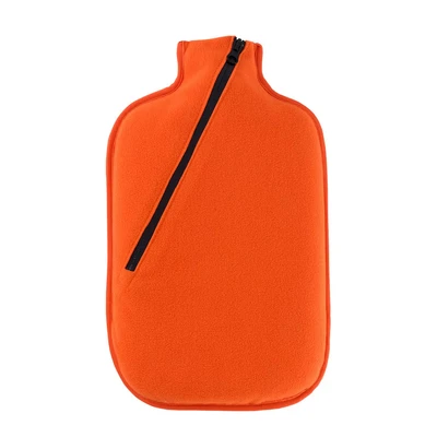 Abbildung von Öko Wärmflasche 2,0 l mit Softshell Bezug orange