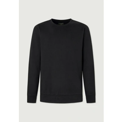 Abbildung von Hackett London CREW Strickpullover, Herren, Größe: Large, Black