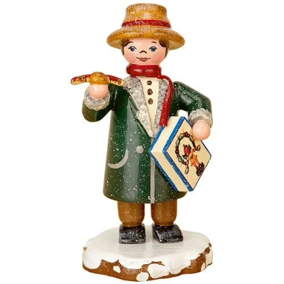 Abbildung von Kleine Figuren &amp; Miniaturen Winterkinder Vater kauft ein 8cm Hubrig Volkskunst