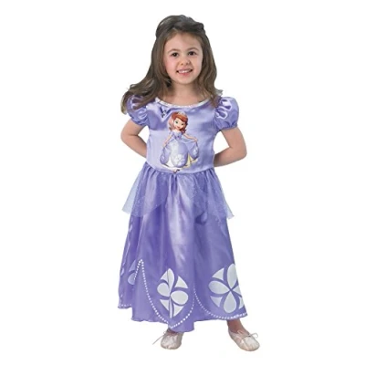 Abbildung von Rubie&#039;s Kostüm Sofia die Erste für Kinder Basic, Prinzessinnenkleid aus der bekannten Disney Animationsserie