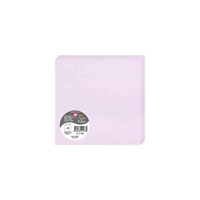 Abbildung von Clairefontaine 12178C Packung (mit 25 Doppelkarten Pollen, Gefaltet, 160 x 160mm) 210g, Lila