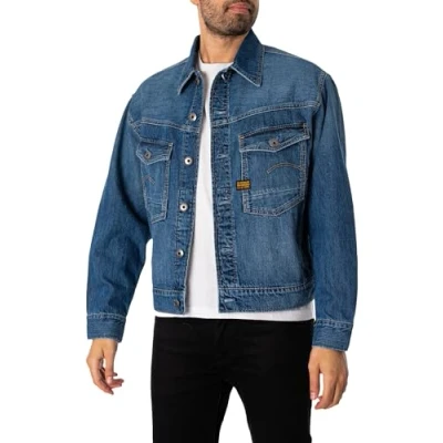 Abbildung von G Star Dakota Jeansjacke, Herren, Größe: XL, Faded cliffside blue
