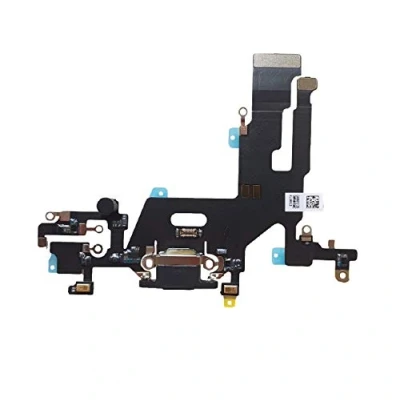 Abbildung von DHLK® Ladebuchse Dock Connector kompatibel mit iPhone 11 ConnectorFlex, Schwarz (A2111, A2223, A2221)