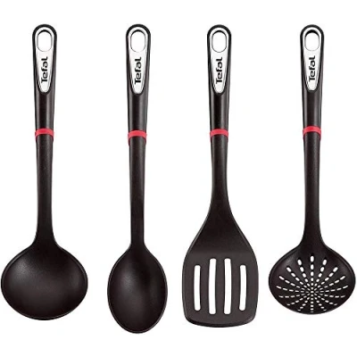 Abbildung von Tefal Kochbesteck Set &quot;Ingenio&quot;, (Set, 4 tlg.), Passierlöffel/Kochlöffel/Pfannenwender/Schöpfkelle, spülmaschinenfest
