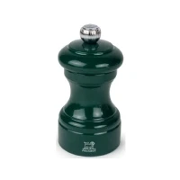 Abbildung von PEUGEOT Pfeffermühle Bistro 10 cm Klassische Mahlgradeinstellung Aus Holz mit PEFC Siegel Waldgrün lackiert