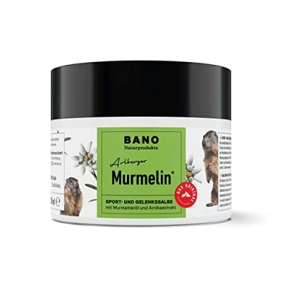 Abbildung von BANO Arlberger Murmelin Sport und Gelenksalbe I Original Murmeltiersalbe MADE IN AUSTRIA mit Murmeltieröl Arnika Latschenkieferöl Menthol 200 ml