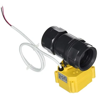 Abbildung von Sonstige FRA303041 Lilie Elektrisches Kugelhahnventil 1 1/4&quot; Rohrstecksystem Kunststoff, GrauGelb