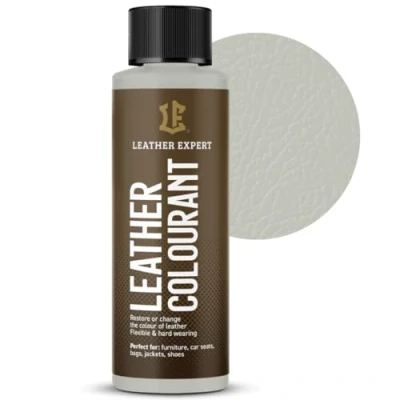 Abbildung von Sehr Deckend Wasser Lederfarbe Hellgrau 50 ml Leather Paint für Natur und ÖkoLeder Dye Ohne Alkohol alle Lederaccessoires Reißt oder Blättert Nicht ab