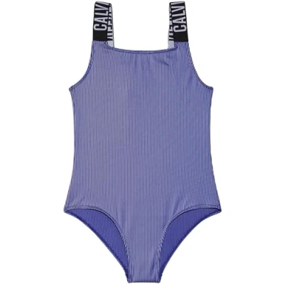 Abbildung von Calvin Klein Swimwear Swimsuit Badeanzug für Kinder, Größe: 128 140, Sapphire blue