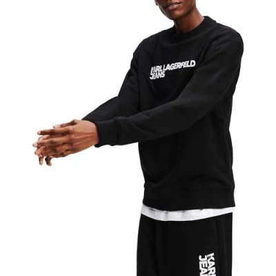 Abbildung von Karl Lagerfeld Jeans Essential LOGO Sweatshirt, Herren, Größe: Large, Black