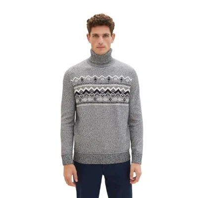 Abbildung von TOM Tailor Strickpullover, Herren, Größe: XL, Navy white twotone